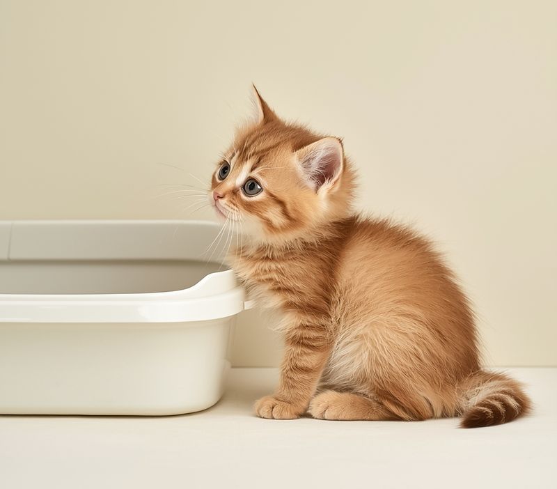 Приучаем котенка к туалету